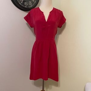 Madewell Jewel tone Magenta Silk dress XS